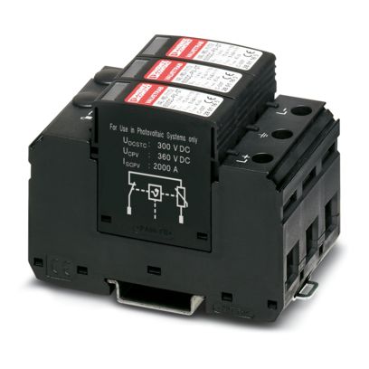 VAL-MS-T1/T2 600DC-PV/2+V - Scaricatore di corrente atmosferica/sovratensione  tipo 1/2 - 2801163