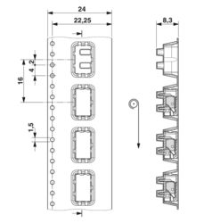 PTSM 0,5/ 2-2,5-H THR R24 - プリント基板用端子台 - 1770885 | Phoenix Contact